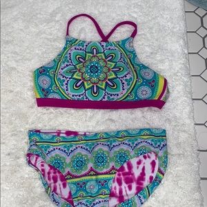 girls both sided bathing suit